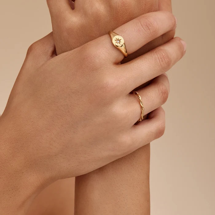 Dainty Double Twist Ring