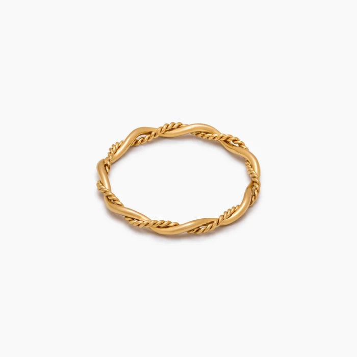 Dainty Double Twist Ring