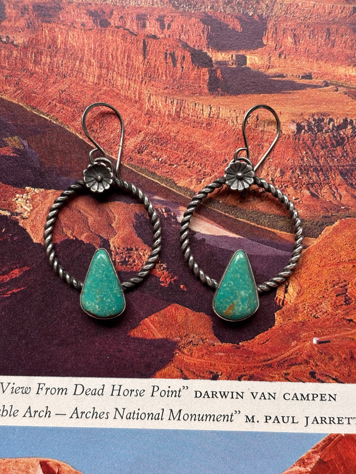 Desert Flower Hoops