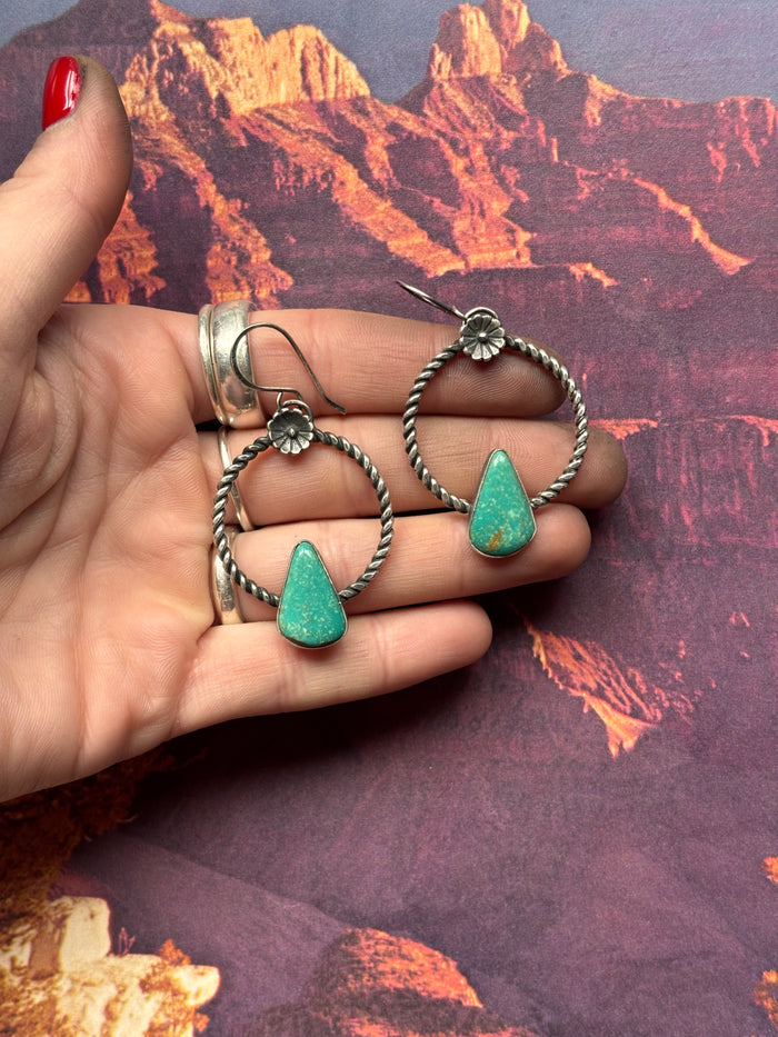 Desert Flower Hoops