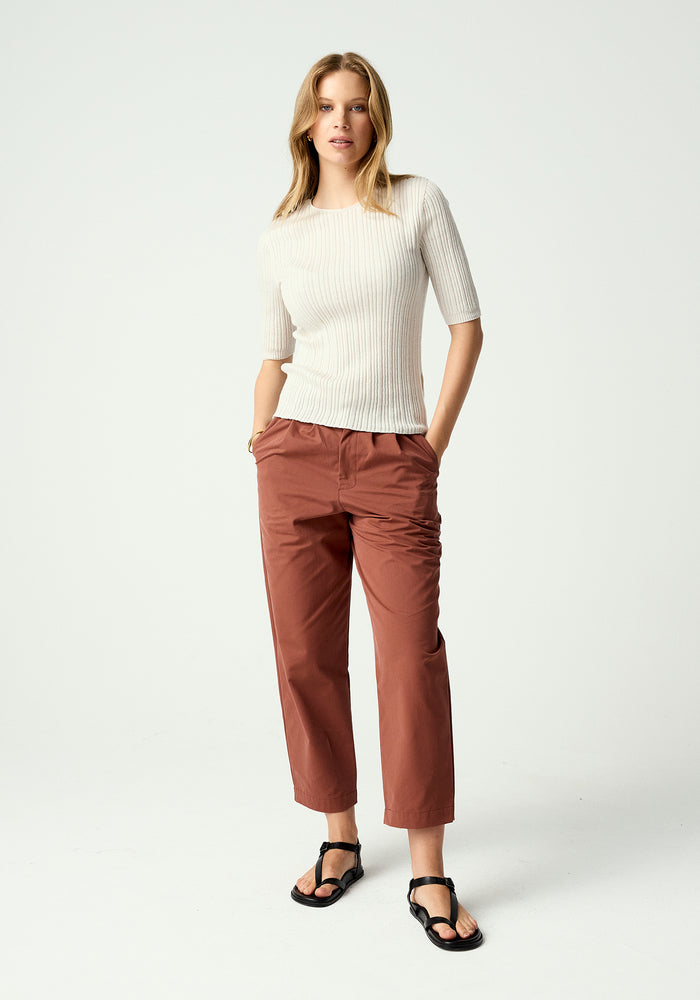 Easy Knit Tee - Ecru