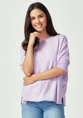 Easy Knit Tee - Fleur Violet