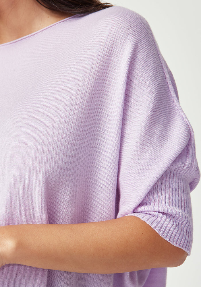 Easy Knit Tee - Fleur Violet