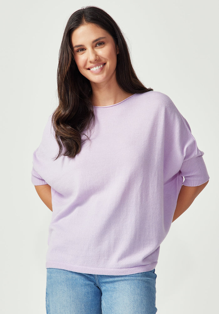 Easy Knit Tee - Fleur Violet