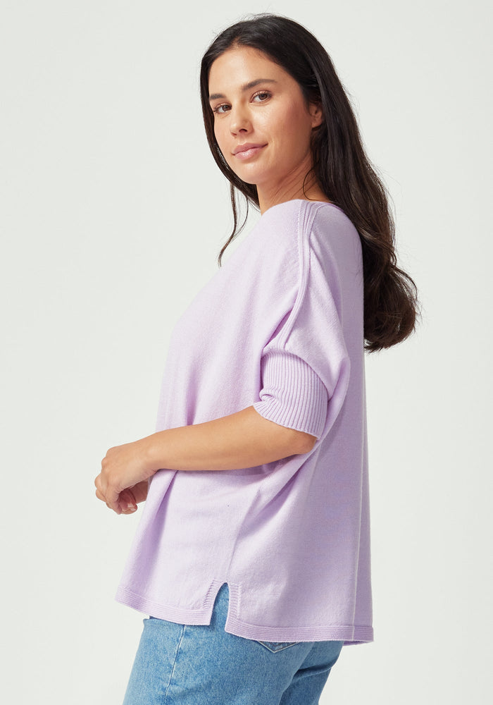 Easy Knit Tee - Fleur Violet