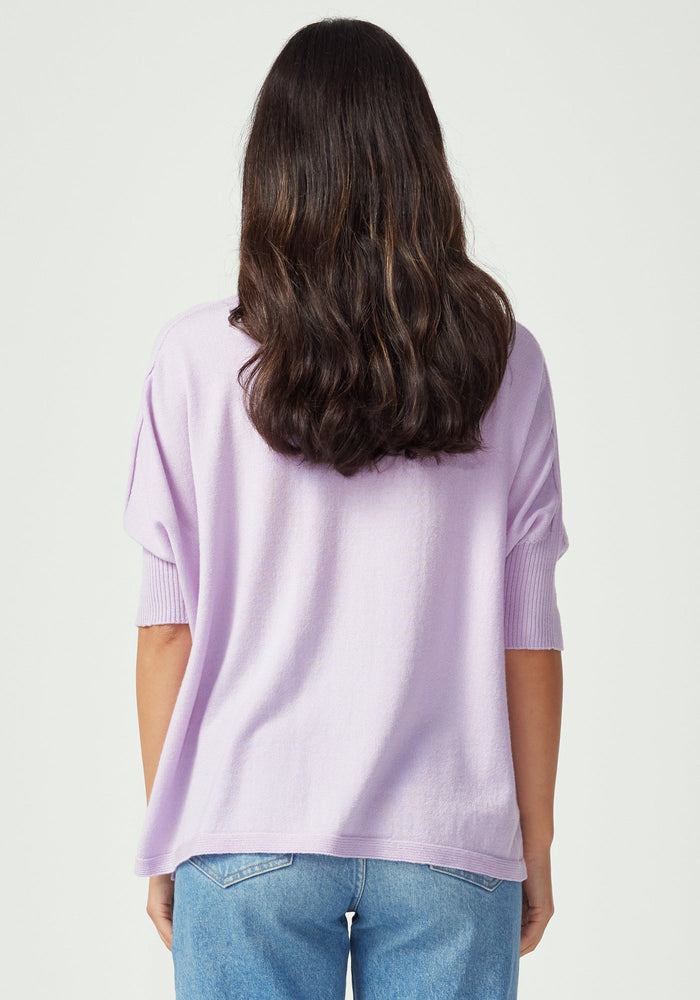 Easy Knit Tee - Fleur Violet