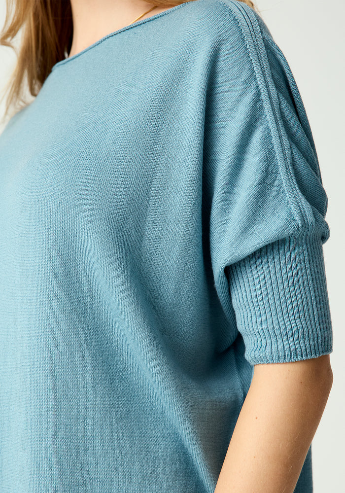 Easy Knit Tee - Seafoam