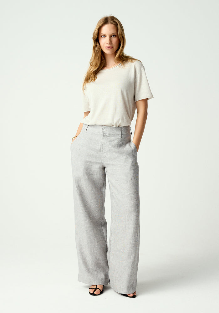 Elias Pant - Greige Fleck