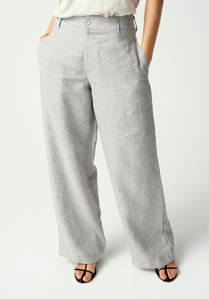 Elias Pant - Greige Fleck