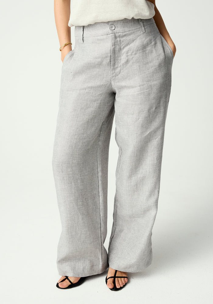 Elias Pant - Greige Fleck