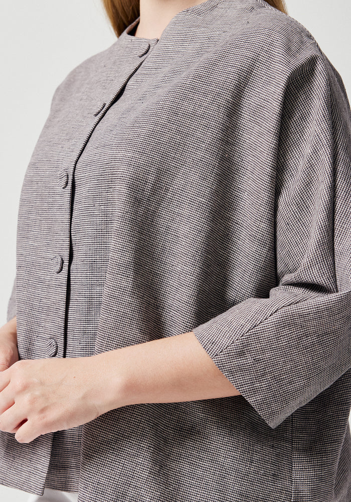 Elodie Jacket - Tweed Blue