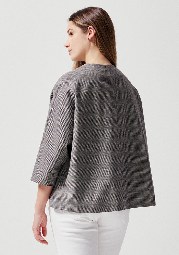 Elodie Jacket - Tweed Blue