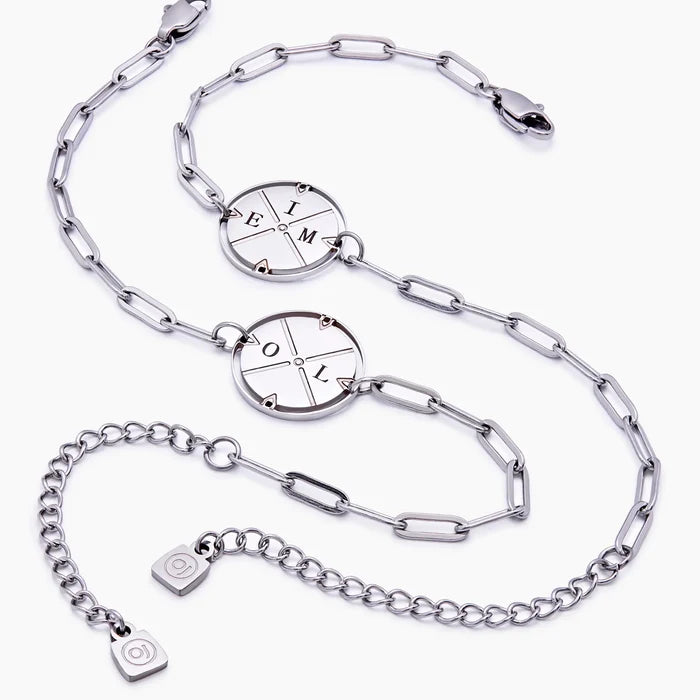 Engraved Compass Bracelet