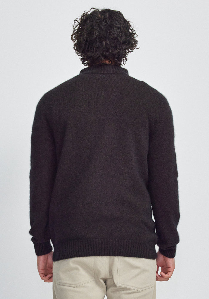 Estuary Half Zip - Chocolate/Slate