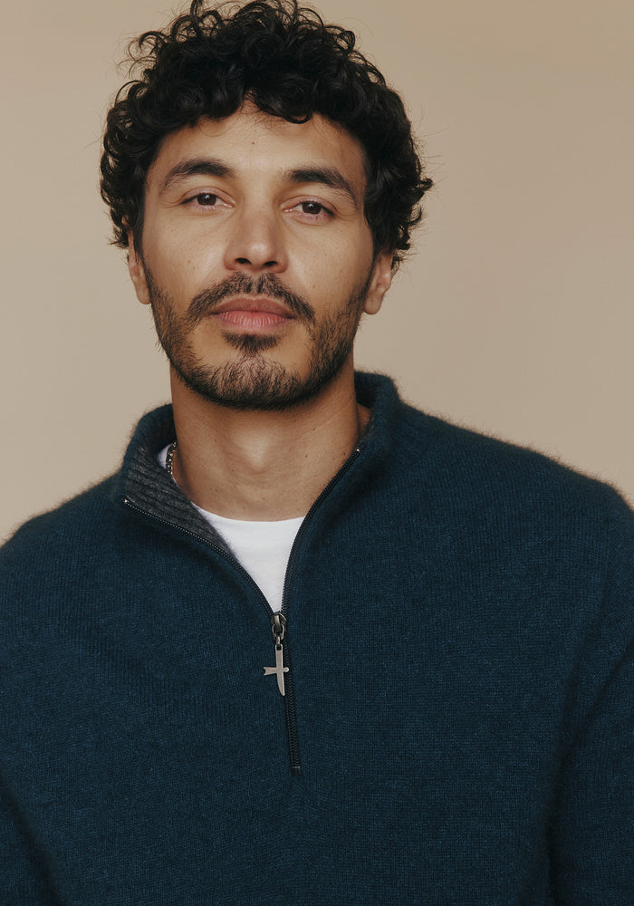 Estuary Half Zip - Deep Teal/Slate