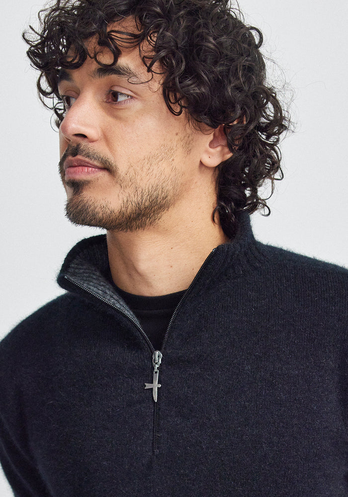 Estuary Half Zip - Jet/Slate