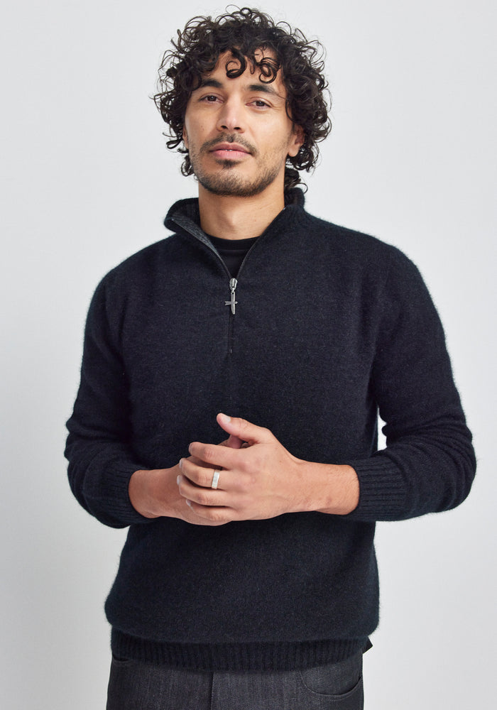 Estuary Half Zip - Jet/Slate