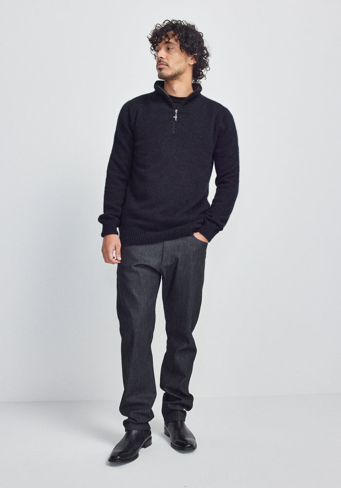 Estuary Half Zip - Jet/Slate