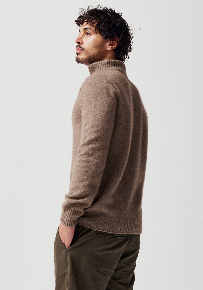 Estuary Half Zip - Wheat/Slate