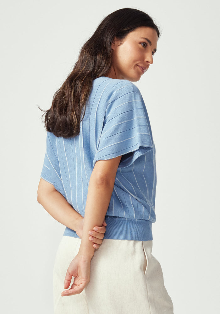 Flo Top - Sky Blue/White Linen