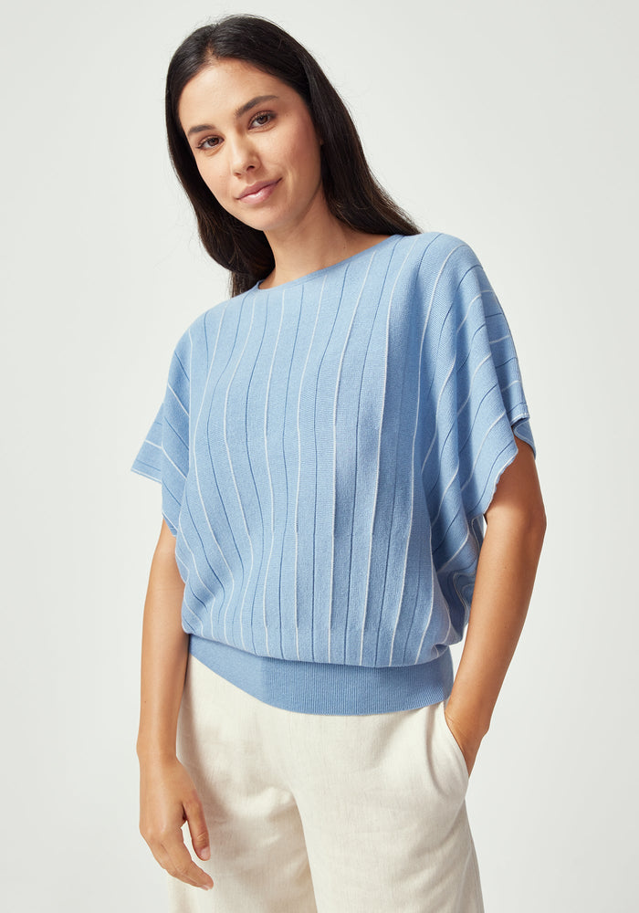 Flo Top - Sky Blue/White Linen