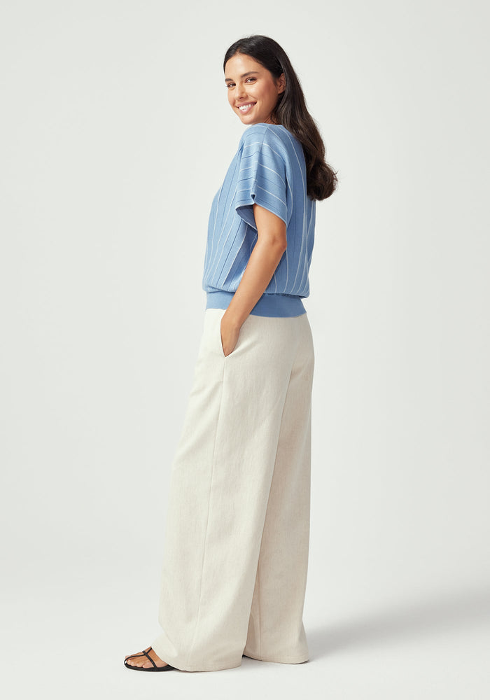 Flo Top - Sky Blue/White Linen