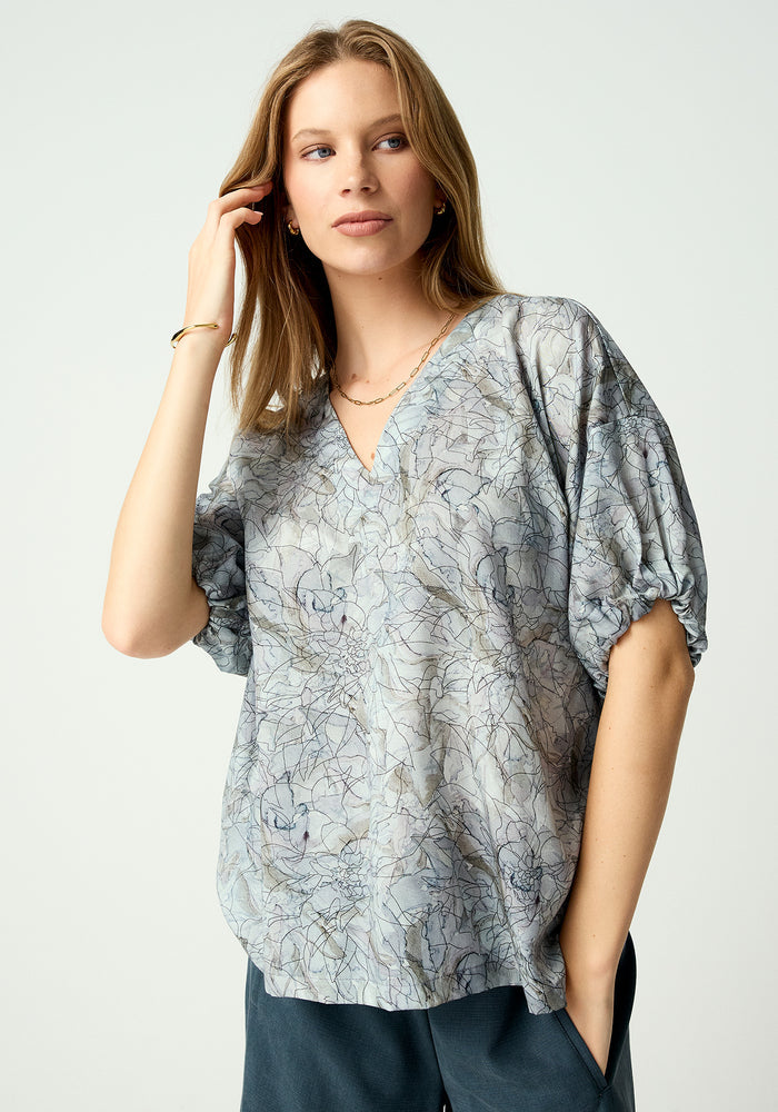 Florine Top - Dappled Bloom