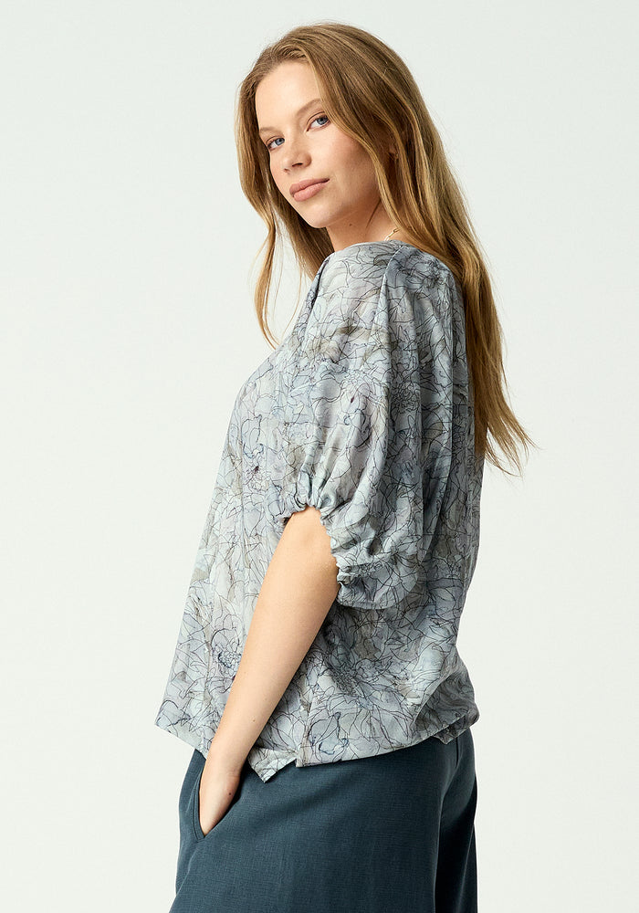 Florine Top - Dappled Bloom
