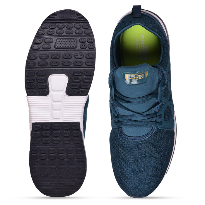 Force 10 AVERY Sea Green Sports Lacing Running Shoes for Men by Liberty