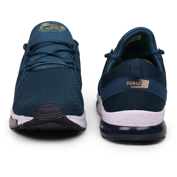 Force 10 AVERY Sea Green Sports Lacing Running Shoes for Men by Liberty