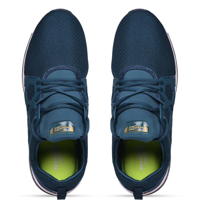 Force 10 AVERY Sea Green Sports Lacing Running Shoes for Men by Liberty