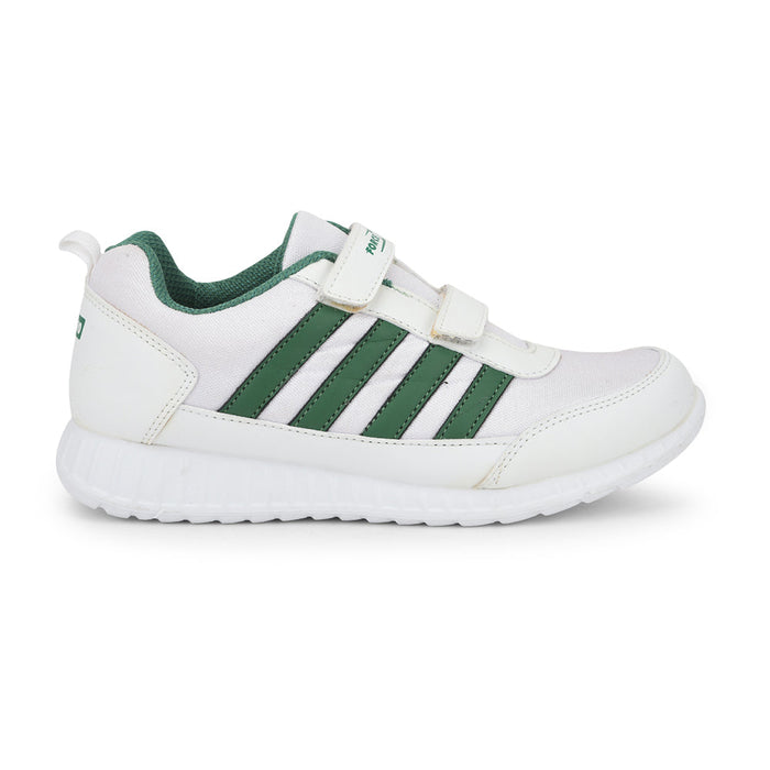 Force 1 Casual Green Non Lacing Shoes For Kids 996-9SV By Liberty
