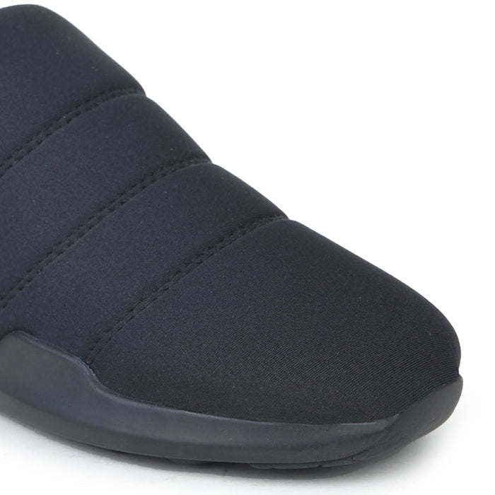 Force 1 Non Lacing Black Casual Slip on Shoes For Women AVILA-BLK By Liberty