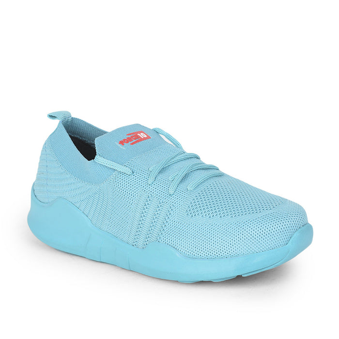 Force 10 Non Lacing Casual Sea Green Slip-on Shoes For Women AVILA-38 by Liberty