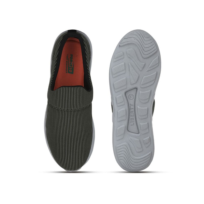 Force 1 Non Lacing Green Casual Slip on Shoes For Women AVILA-45 By Liberty