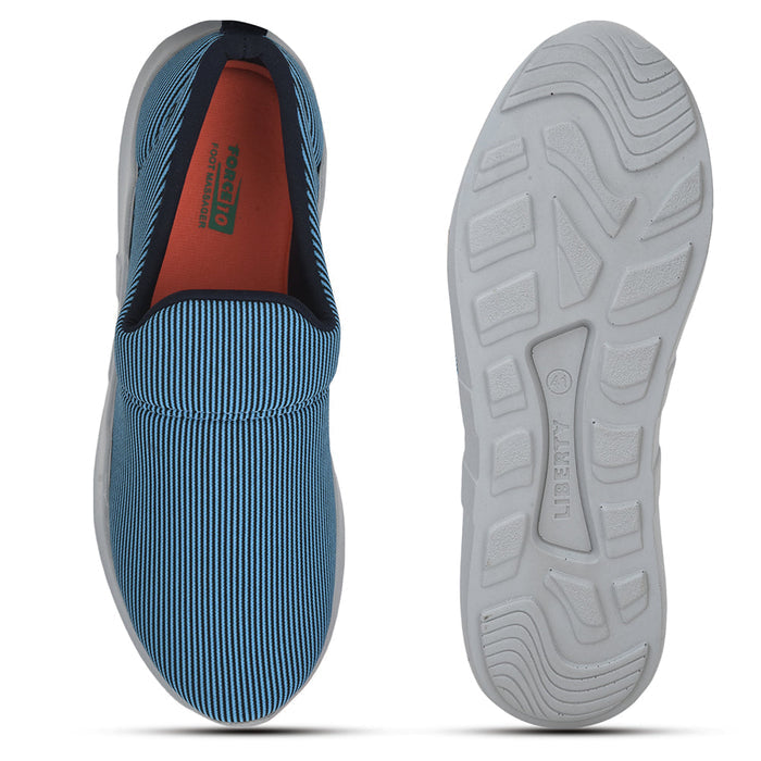 Force 1 Non Lacing S. Blue Casual Slip on Shoes For Women AVILA-45 By Liberty