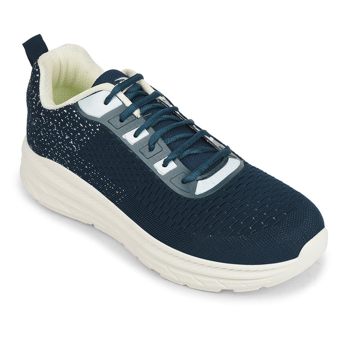 Force 10 Teal Blue Sports Lacing Running Shoes For Men Matcher 3E By Liberty