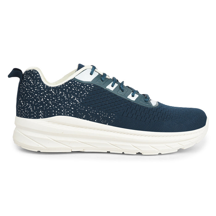 Force 10 Teal Blue Sports Lacing Running Shoes For Men Matcher 3E By Liberty
