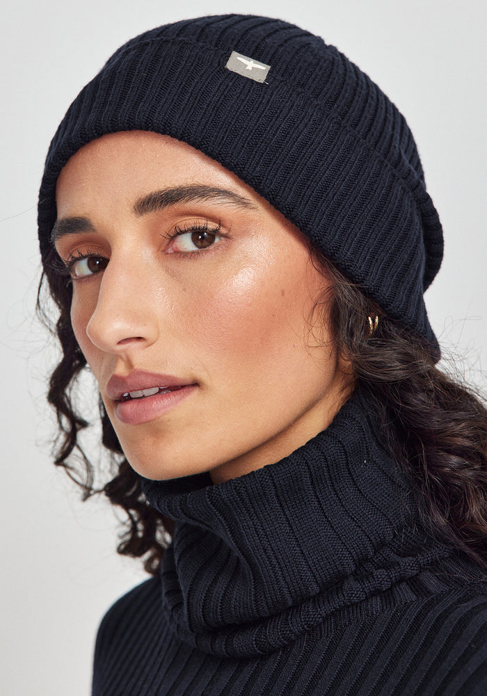 Forest Beanie - Deep Blue