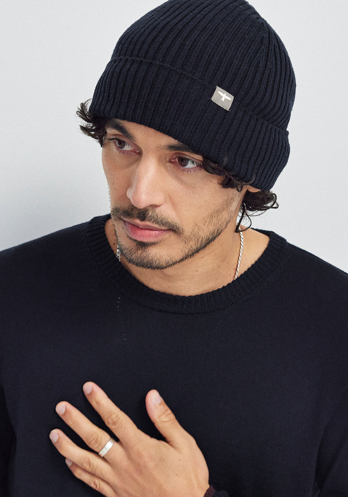Forest Beanie - Deep Blue