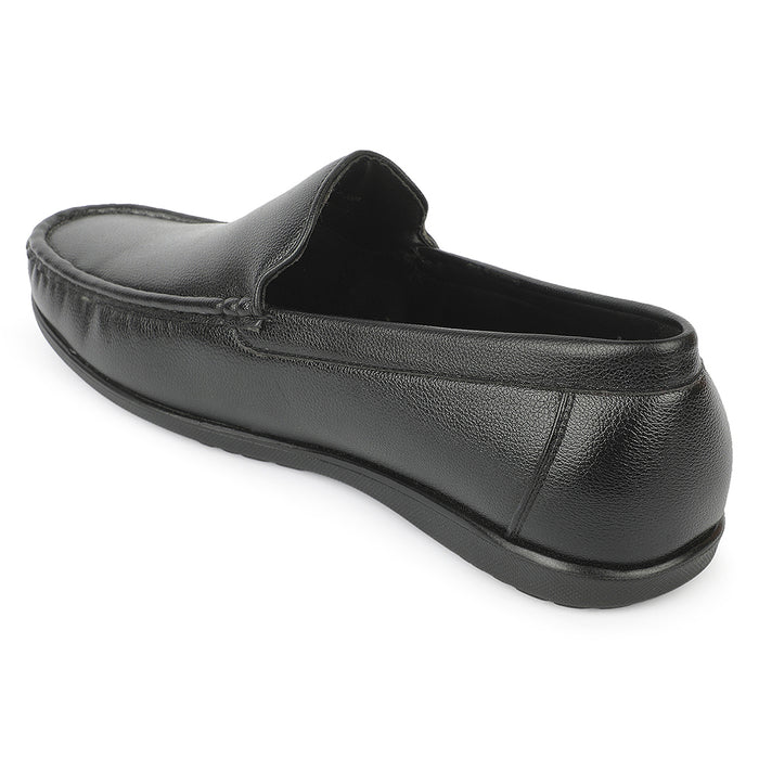 Fortune ALV-7 Black Formal Non Lacing Loafers for Men by Liberty