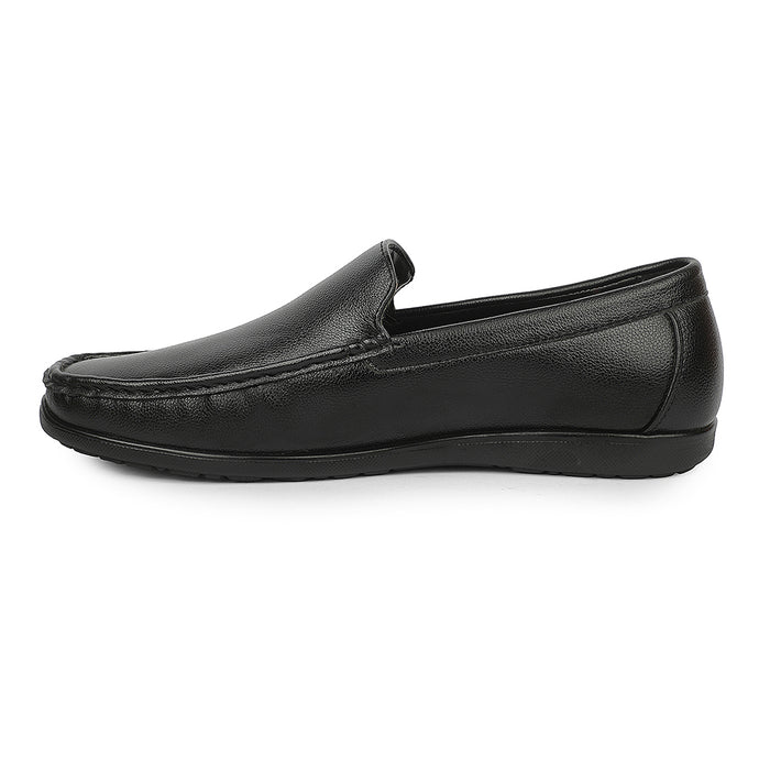 Fortune ALV-7 Black Formal Non Lacing Loafers for Men by Liberty