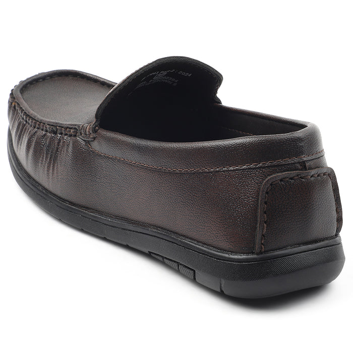 Fortune Brown Formal Loafers For Men CLASSIK-1E By Liberty