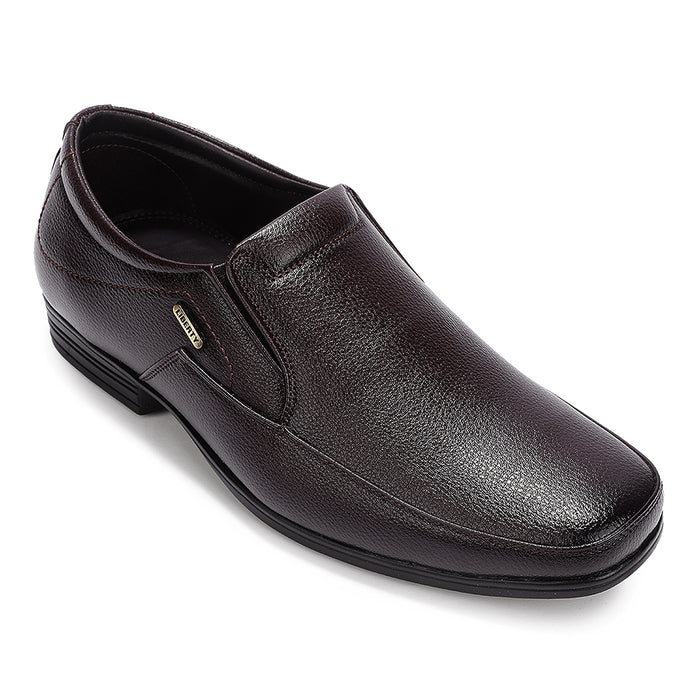 Fortune Brown Formal Non Lacing Moccasins For Men Hml 89E By Liberty