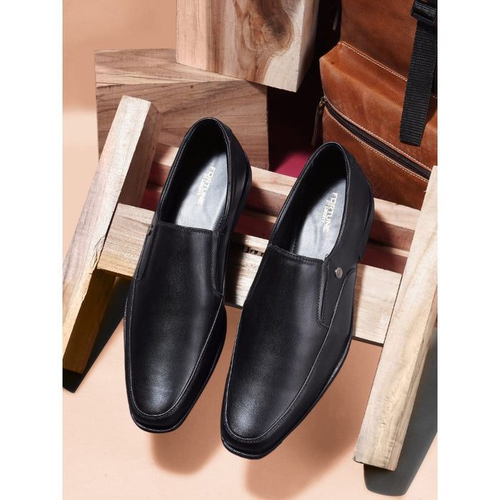 Fortune By Liberty Men LB31-2E Black Formal Non Lacing Shoes