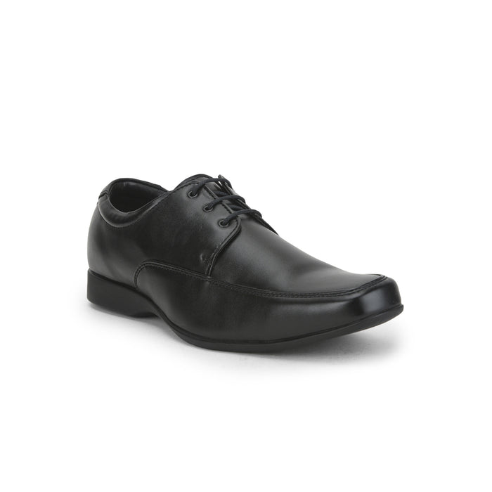 Fortune Formal Lacing Black Derby Shoes For Men FL-0001 By Liberty
