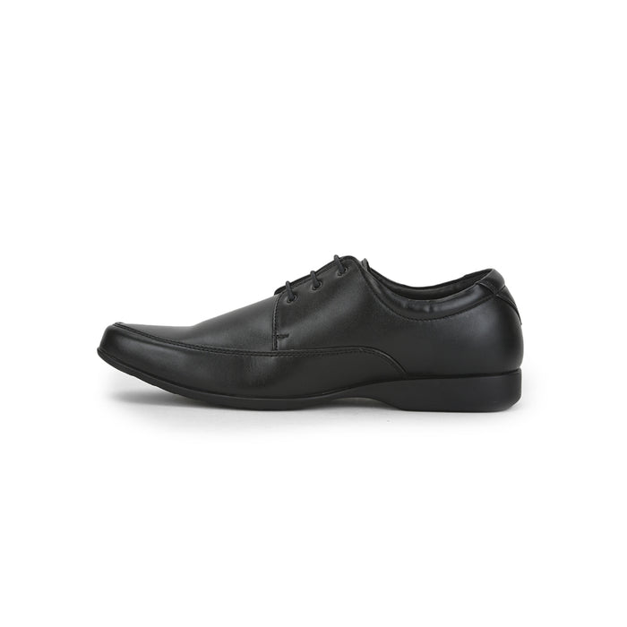 Fortune Formal Lacing Black Derby Shoes For Men FL-1 By Liberty