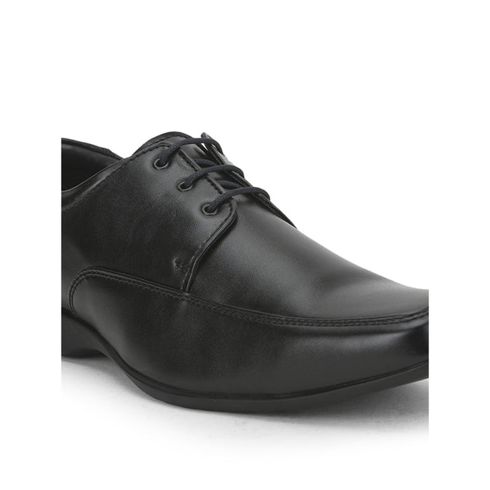 Fortune Formal Lacing Black Derby Shoes For Men FL-1 By Liberty
