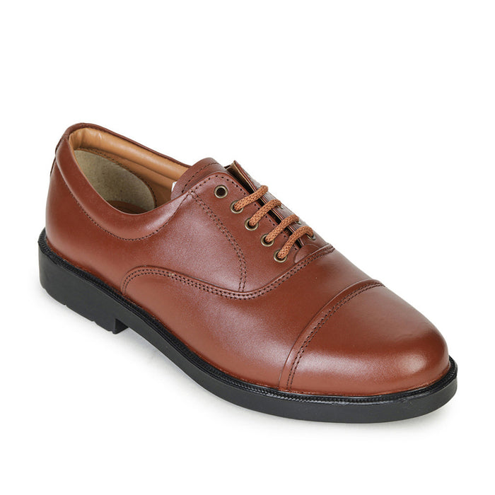 Fortune Tan Classic Oxford Police Shoes For Men POLICE-14 By Liberty