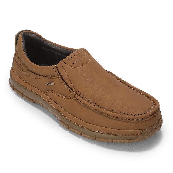 Fortune VLACT203 Camel Casual Non Lacing Loafer shoes for Men by Liberty